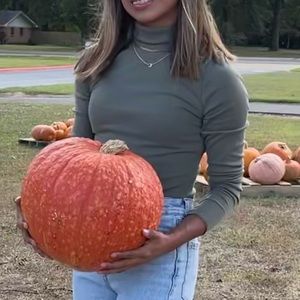 long sleeve olive green turtle neck